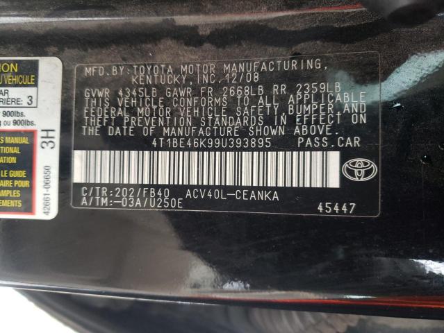 Photo 11 VIN: 4T1BE46K99U393895 - TOYOTA CAMRY 