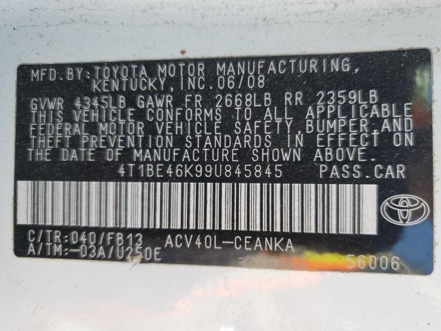 Photo 11 VIN: 4T1BE46K99U845845 - TOYOTA CAMRY 