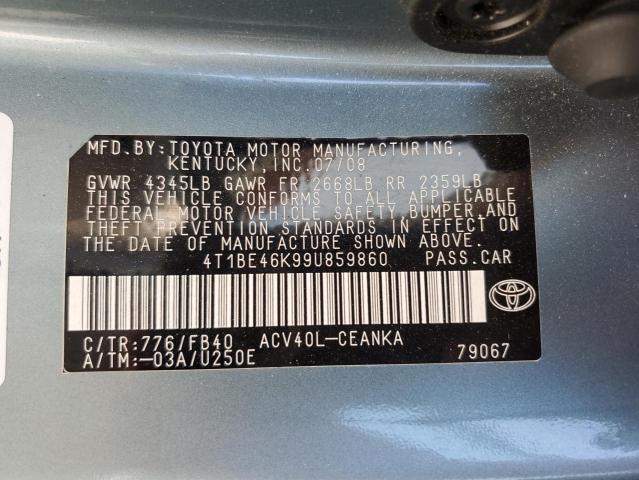 Photo 11 VIN: 4T1BE46K99U859860 - TOYOTA CAMRY 