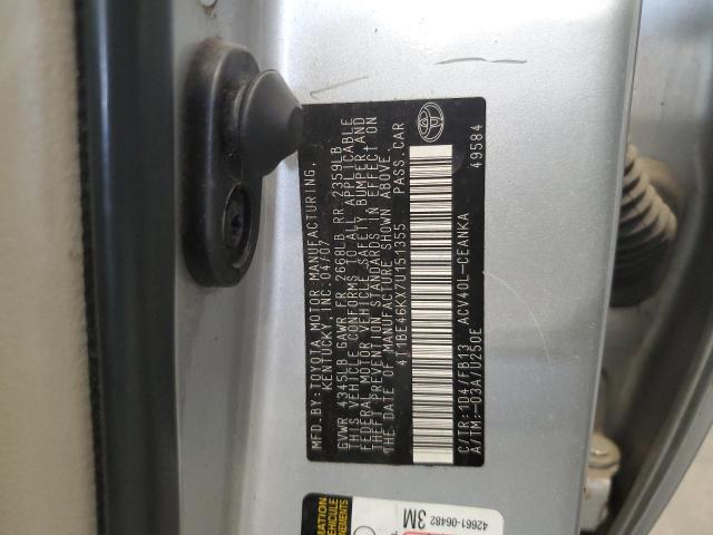 Photo 11 VIN: 4T1BE46KX7U151355 - TOYOTA CAMRY 