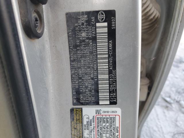 Photo 11 VIN: 4T1BE46KX7U592953 - TOYOTA CAMRY CE 