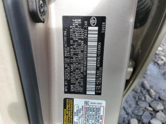 Photo 11 VIN: 4T1BE46KX7U593097 - TOYOTA CAMRY CE 