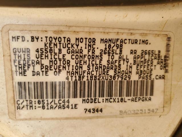 Photo 12 VIN: 4T1BF18B2XU307929 - TOYOTA AVALON 