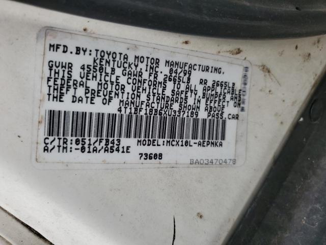 Photo 11 VIN: 4T1BF18B6XU337189 - TOYOTA AVALON 