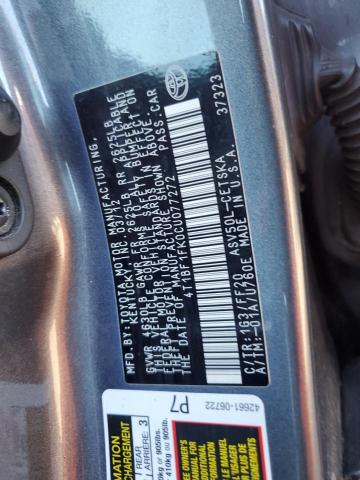 Photo 11 VIN: 4T1BF1FK0CU077272 - TOYOTA CAMRY BASE 