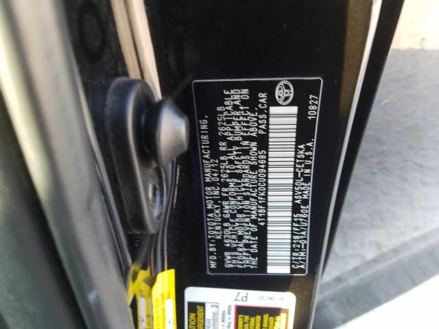 Photo 9 VIN: 4T1BF1FK0CU094685 - TOYOTA CAMRY BASE 