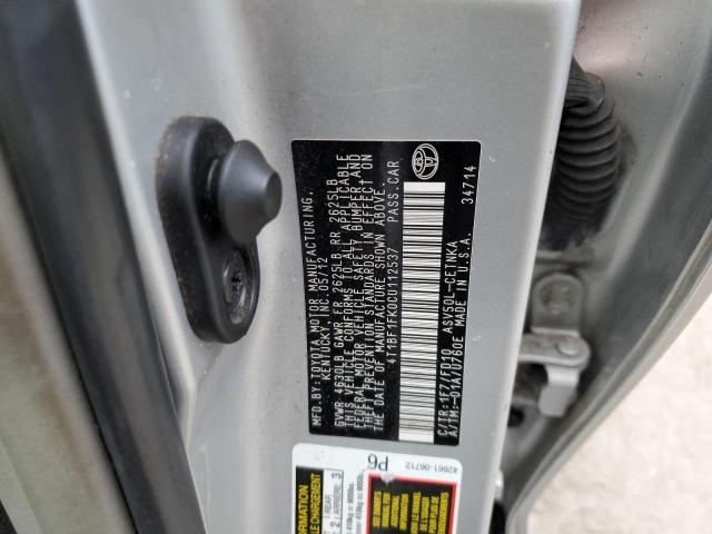 Photo 9 VIN: 4T1BF1FK0CU112537 - TOYOTA CAMRY BASE 