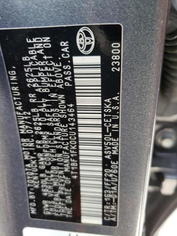 Photo 11 VIN: 4T1BF1FK0CU143464 - TOYOTA CAMRY BASE 