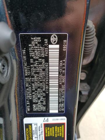 Photo 11 VIN: 4T1BF1FK0CU509262 - TOYOTA CAMRY BASE 