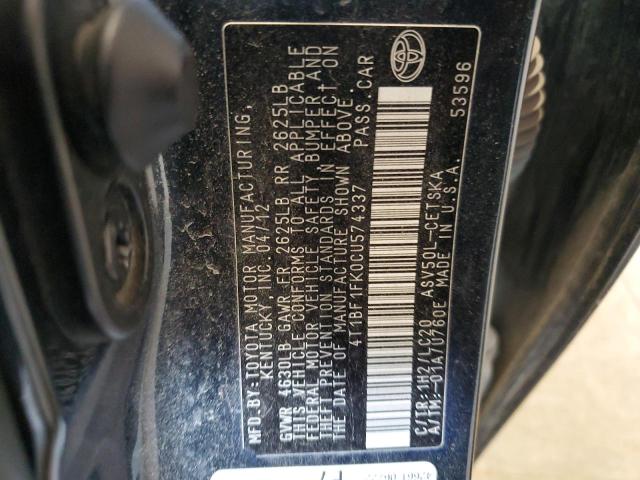 Photo 12 VIN: 4T1BF1FK0CU574337 - TOYOTA CAMRY 