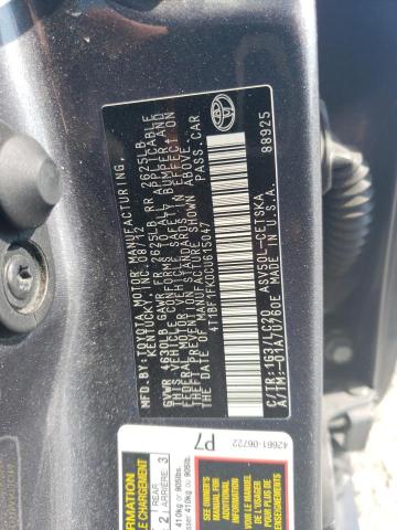 Photo 11 VIN: 4T1BF1FK0CU615047 - TOYOTA CAMRY 