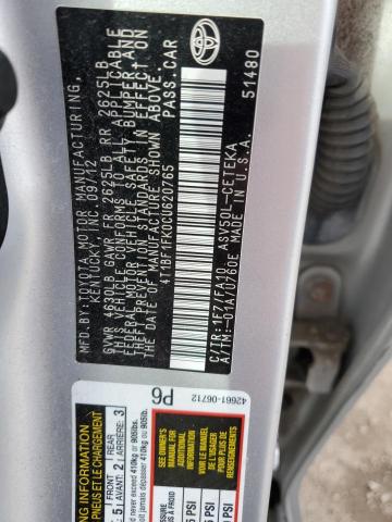 Photo 11 VIN: 4T1BF1FK0CU620765 - TOYOTA CAMRY BASE 