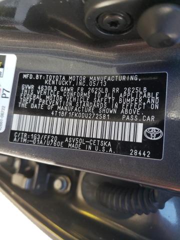 Photo 9 VIN: 4T1BF1FK0DU272581 - TOYOTA CAMRY L 