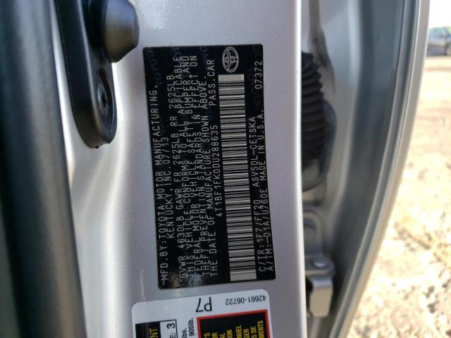 Photo 11 VIN: 4T1BF1FK0DU288635 - TOYOTA CAMRY L 