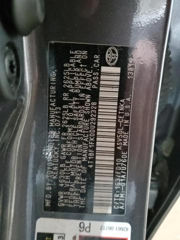 Photo 12 VIN: 4T1BF1FK0DU292328 - TOYOTA CAMRY 