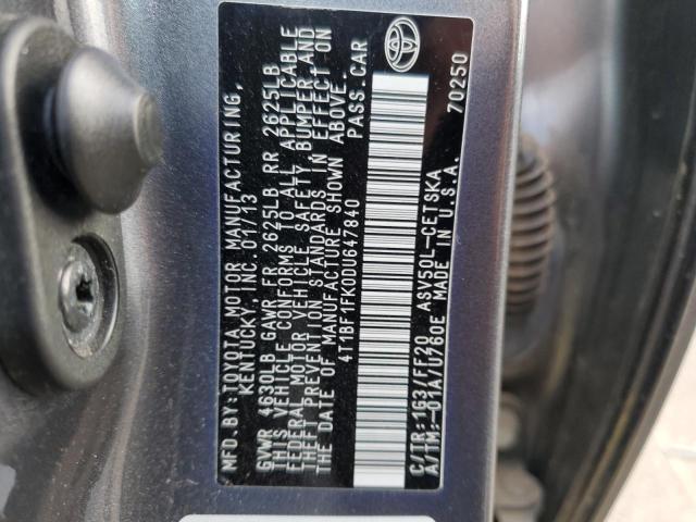 Photo 11 VIN: 4T1BF1FK0DU647840 - TOYOTA CAMRY 