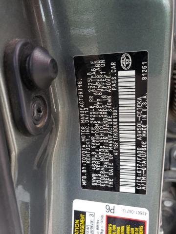 Photo 12 VIN: 4T1BF1FK0DU681891 - TOYOTA CAMRY L 