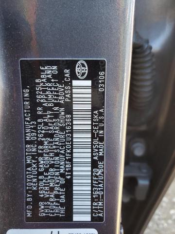 Photo 12 VIN: 4T1BF1FK0EU316368 - TOYOTA CAMRY L 