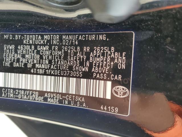 Photo 11 VIN: 4T1BF1FK0EU373055 - TOYOTA CAMRY 