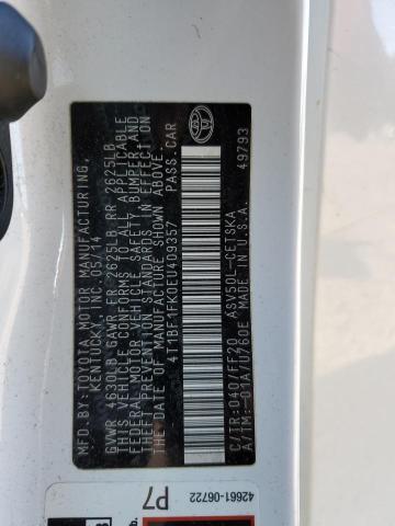 Photo 11 VIN: 4T1BF1FK0EU409357 - TOYOTA CAMRY 