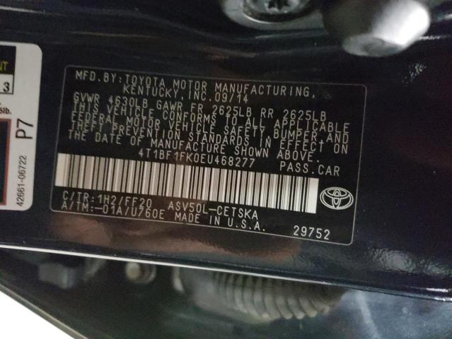 Photo 11 VIN: 4T1BF1FK0EU468277 - TOYOTA CAMRY L 