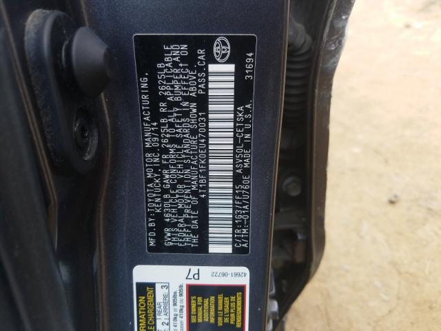 Photo 9 VIN: 4T1BF1FK0EU470031 - TOYOTA CAMRY L 