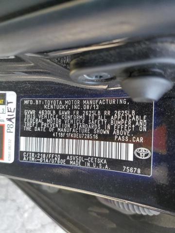 Photo 11 VIN: 4T1BF1FK0EU728516 - TOYOTA CAMRY L 