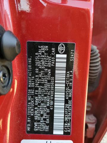 Photo 11 VIN: 4T1BF1FK0EU856030 - TOYOTA CAMRY L 