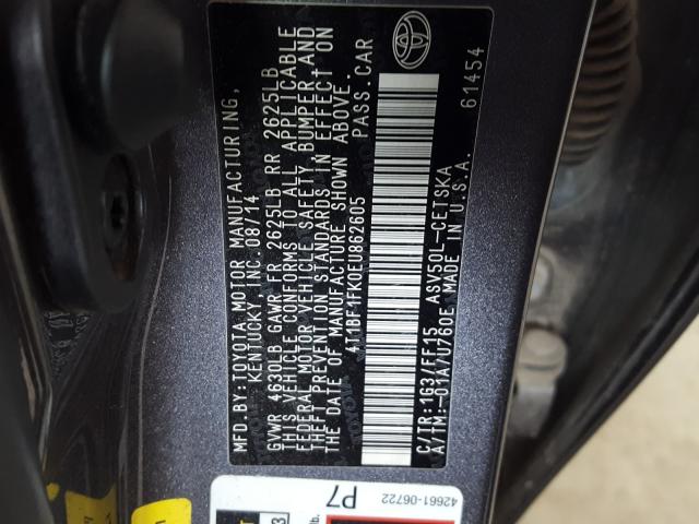 Photo 9 VIN: 4T1BF1FK0EU862605 - TOYOTA CAMRY 