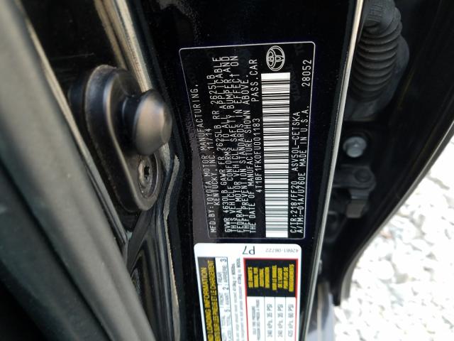 Photo 9 VIN: 4T1BF1FK0FU001183 - TOYOTA CAMRY LE 