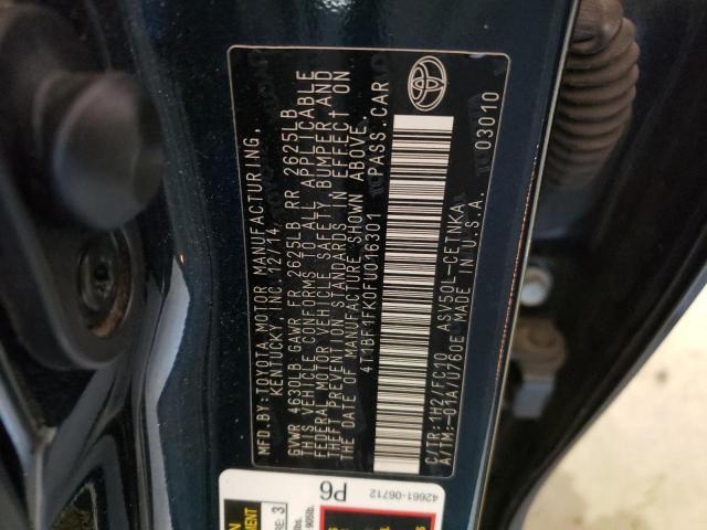 Photo 11 VIN: 4T1BF1FK0FU016301 - TOYOTA CAMRY 