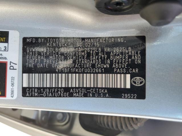 Photo 11 VIN: 4T1BF1FK0FU032661 - TOYOTA CAMRY 