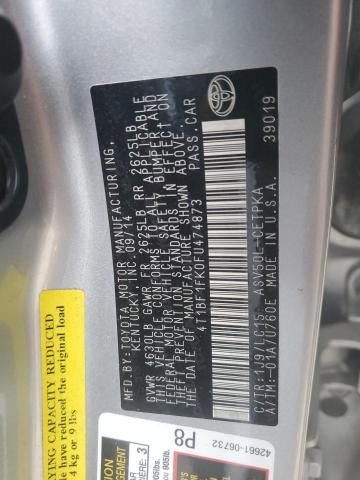 Photo 11 VIN: 4T1BF1FK0FU474873 - TOYOTA CAMRY LE 