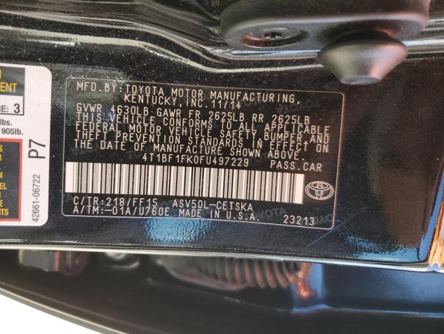 Photo 11 VIN: 4T1BF1FK0FU497229 - TOYOTA CAMRY 