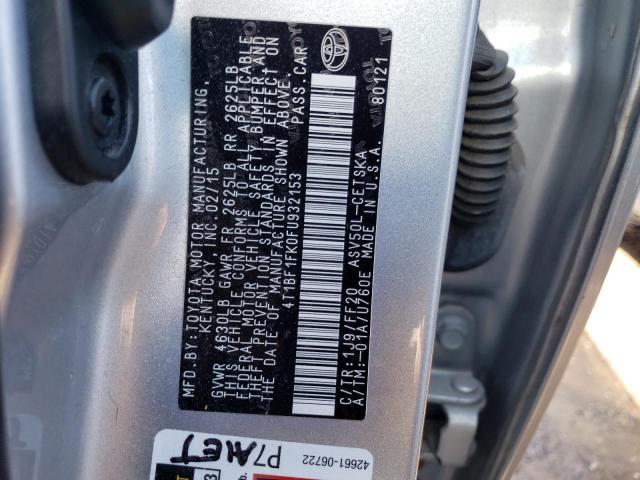 Photo 12 VIN: 4T1BF1FK0FU932153 - TOYOTA CAMRY 