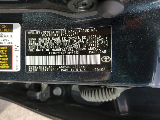 Photo 11 VIN: 4T1BF1FK0FU944125 - TOYOTA CAMRY 