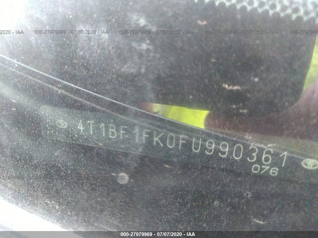 Photo 8 VIN: 4T1BF1FK0FU990361 - TOYOTA CAMRY 