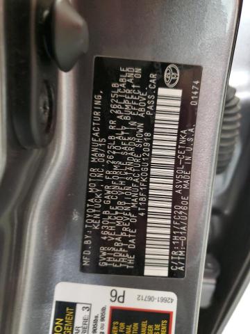 Photo 12 VIN: 4T1BF1FK0GU120918 - TOYOTA CAMRY LE 