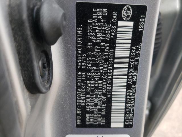 Photo 9 VIN: 4T1BF1FK0GU134804 - TOYOTA CAMRY LE 