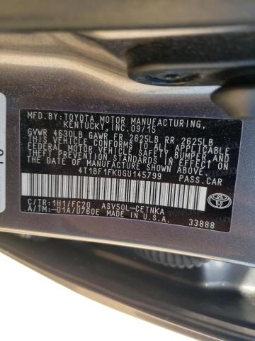 Photo 9 VIN: 4T1BF1FK0GU145799 - TOYOTA CAMRY LE 