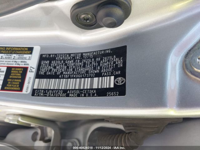 Photo 8 VIN: 4T1BF1FK0GU173702 - TOYOTA CAMRY 