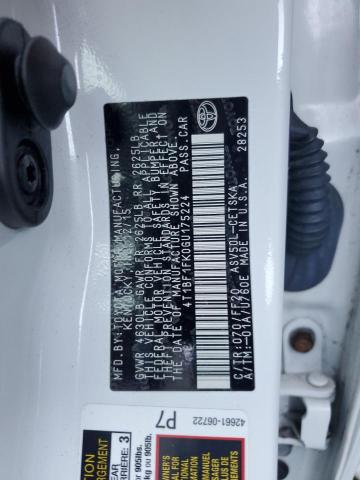 Photo 9 VIN: 4T1BF1FK0GU175224 - TOYOTA CAMRY LE 