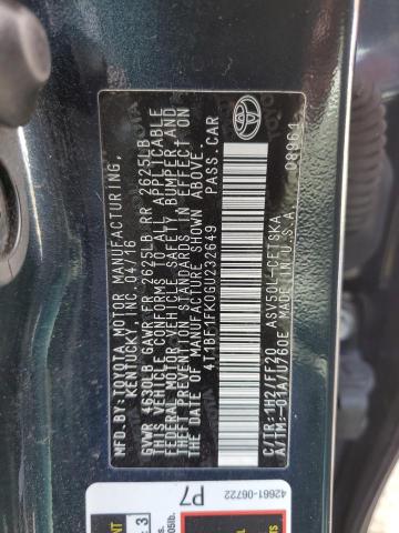 Photo 11 VIN: 4T1BF1FK0GU232649 - TOYOTA CAMRY 