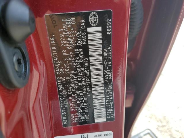 Photo 12 VIN: 4T1BF1FK0GU511633 - TOYOTA CAMRY 