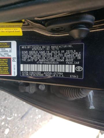 Photo 9 VIN: 4T1BF1FK0GU538234 - TOYOTA CAMRY LE 