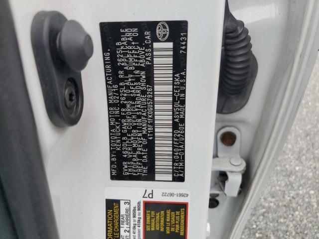 Photo 11 VIN: 4T1BF1FK0GU579267 - TOYOTA CAMRY LE 