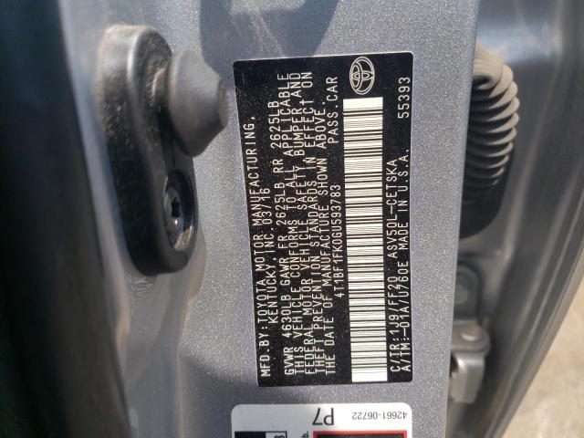 Photo 11 VIN: 4T1BF1FK0GU593783 - TOYOTA CAMRY 