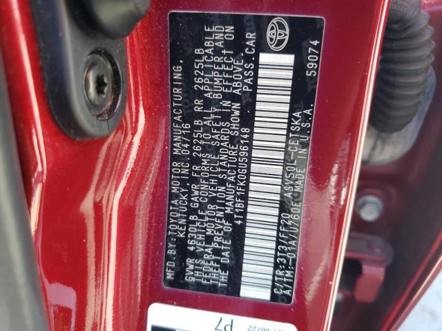 Photo 12 VIN: 4T1BF1FK0GU596148 - TOYOTA CAMRY LE 