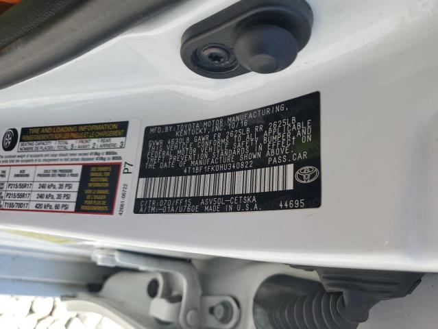 Photo 11 VIN: 4T1BF1FK0HU340822 - TOYOTA CAMRY LE 