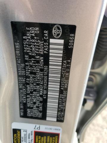 Photo 11 VIN: 4T1BF1FK0HU618280 - TOYOTA CAMRY LE 